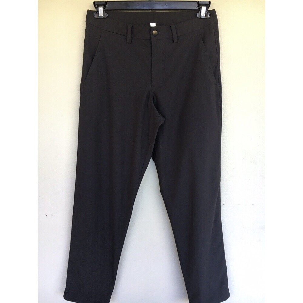 Lululemon ABC Pants Men 32x31 Classic Fit 5 Pocket Performance Stretch Black